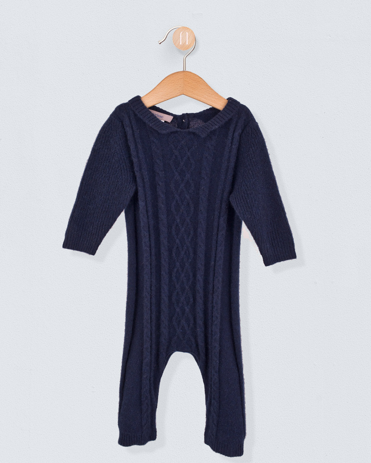 Winston Navy Cashmere Knit Romper